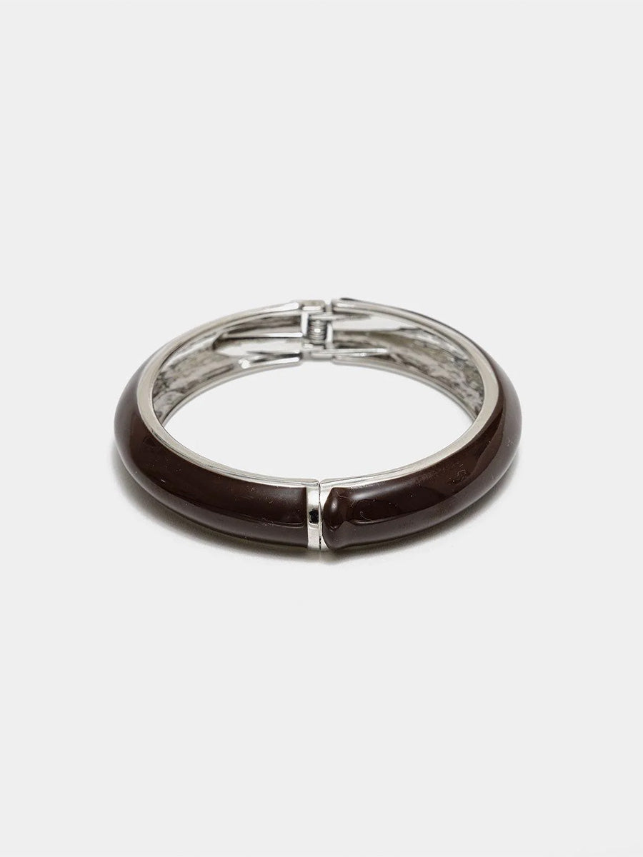 Adele Armband, Brown with Silver