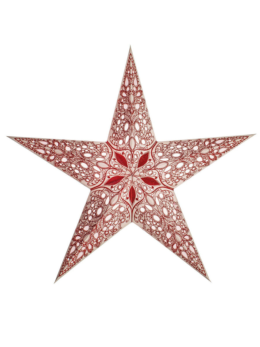 Adventsstjärna Starlight Röd, 60 cm