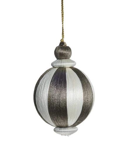 Julgranskula Agnes, Offwhite/Brun, 8 cm