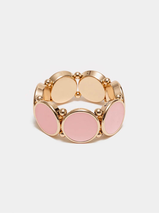 Ava Elastiskt Armband, Light Pink