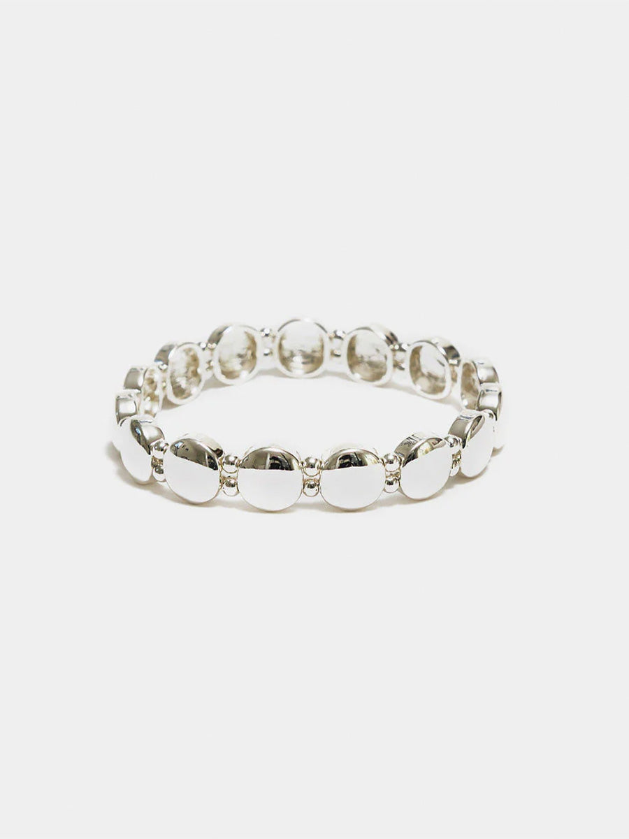 Ava Petite Elastiskt Armband, Silver