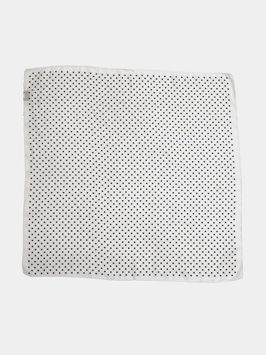 Dot Scarf, Offwhite/Black