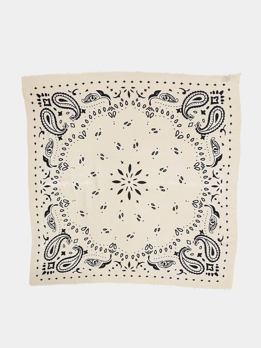 Paisley Scarf, Creme