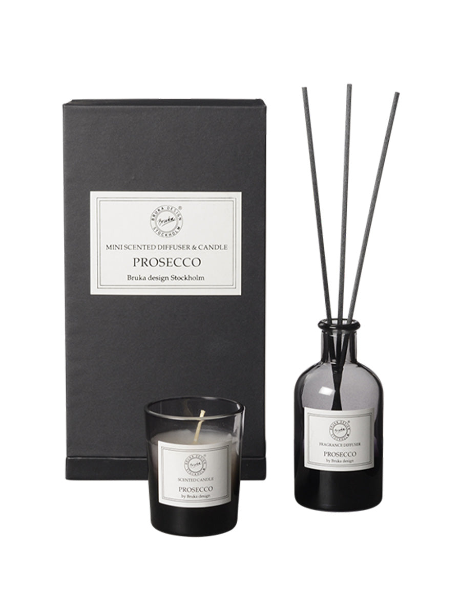 Bruka Gåvoset Doftpinnar + Doftljus, Prosecco Smoked