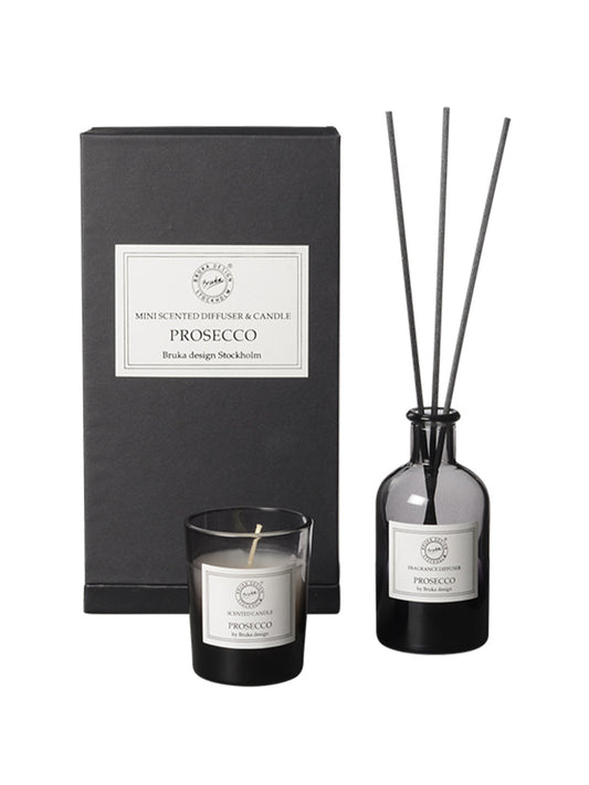 Bruka Gåvoset Doftpinnar + Doftljus, Prosecco Smoked