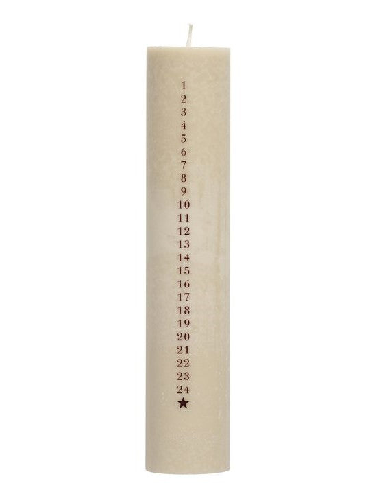 Kalenderljus 30 cm, Sand