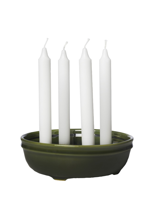 ERNST Adventsljusstake, Keramik, Grön