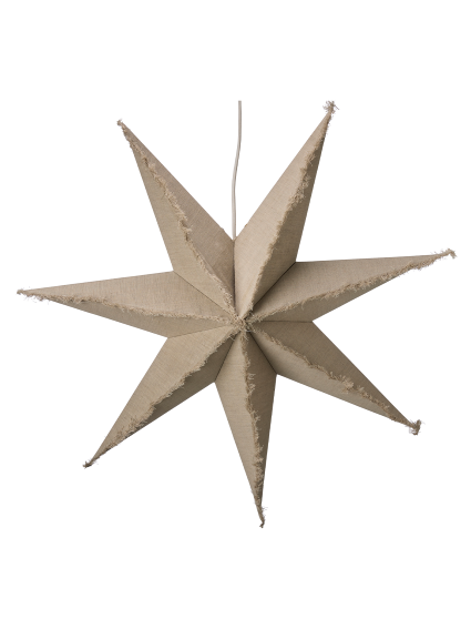 Adventsstjärna Flores 68, med Upphängning, Beige
