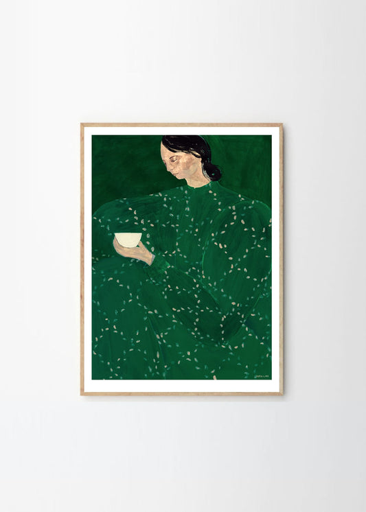 Print Sofia Lind, Coffee Alone At Place The Clichy, 50x70 cm