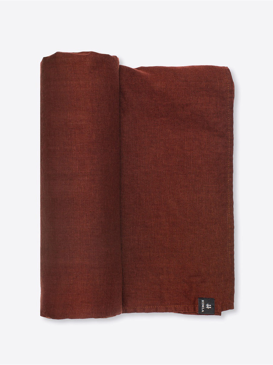 Himla Linneduk, Lingonberry, 140x250 cm