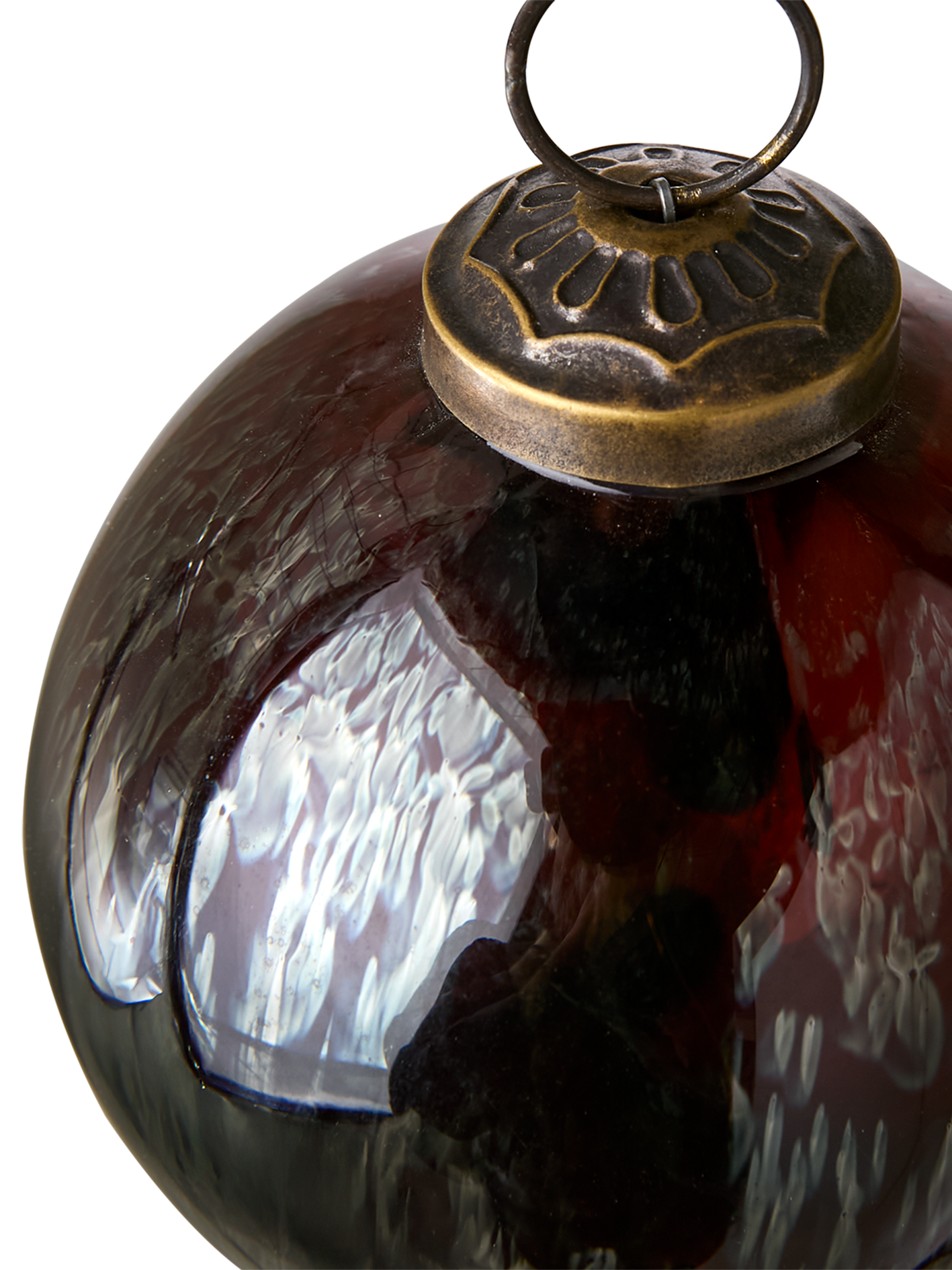 Julgranskula Glas, Rödbrun