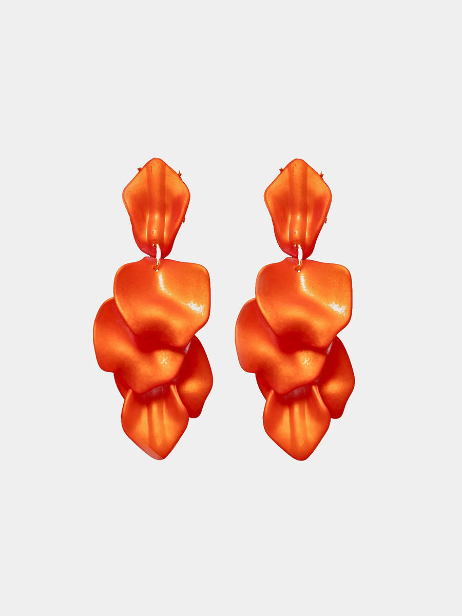 Leaf Örhängen, Pearl Orange