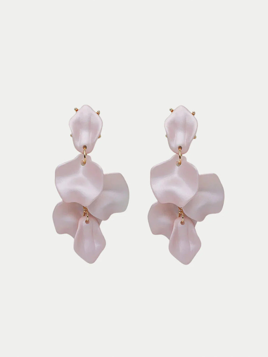 Leaf Örhängen, Pearl Pink
