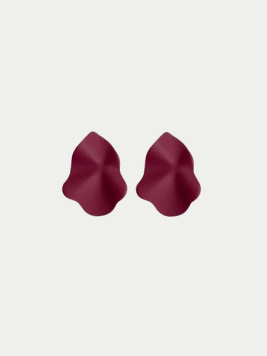 Lip Örhängen, Small, Burgundy