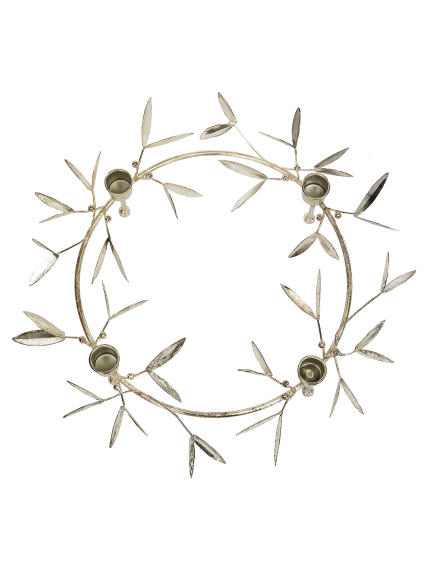 Adventsljusstake Mistel, Champagne