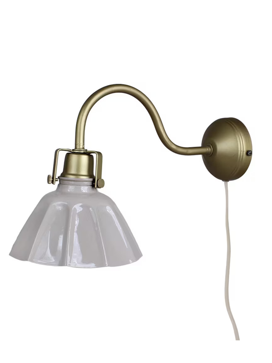 Vägglampa Margareta, Beige