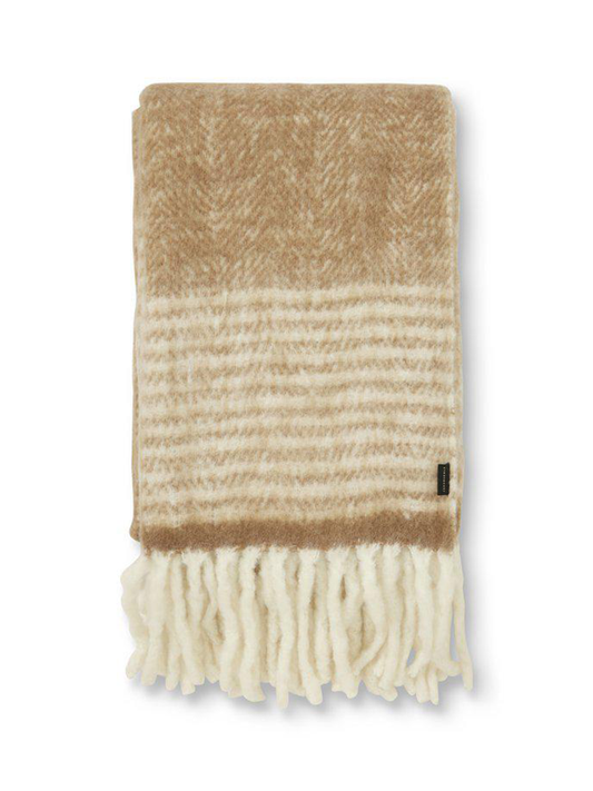 Mohair Pläd, Almond, 130x170 cm