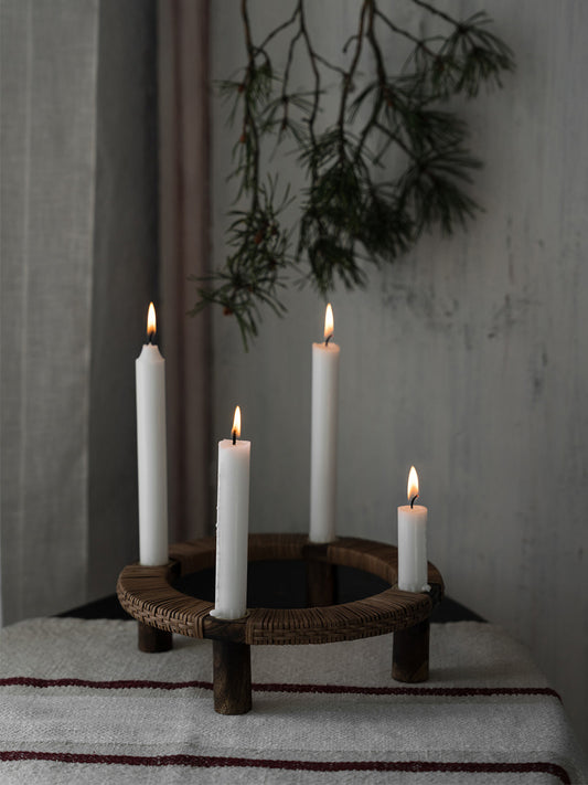 ERNST Adventsljusstake, Mörkt Trä
