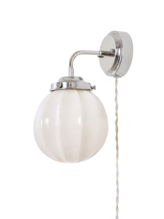 Marit Vägglampa, Nickel/Opal Beige