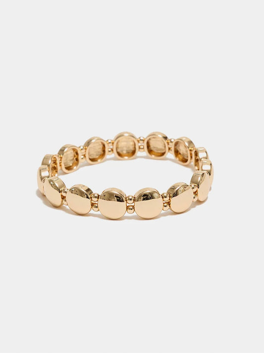 Ava Petite Elastiskt Armband, Gold