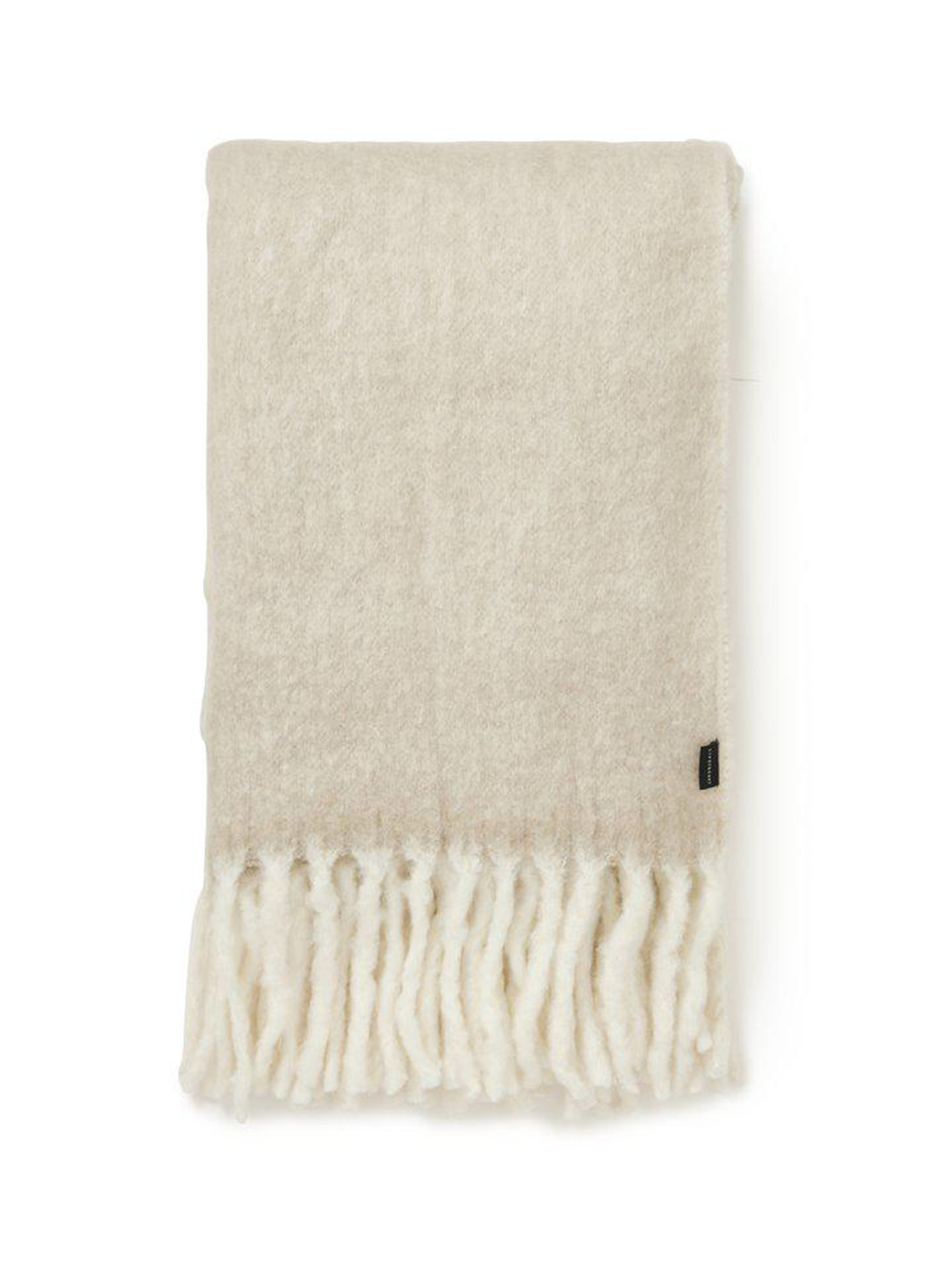 Herringbone Pläd, Beige, 130x170 cm
