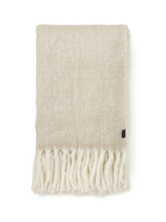 Herringbone Pläd, Beige, 130x170 cm
