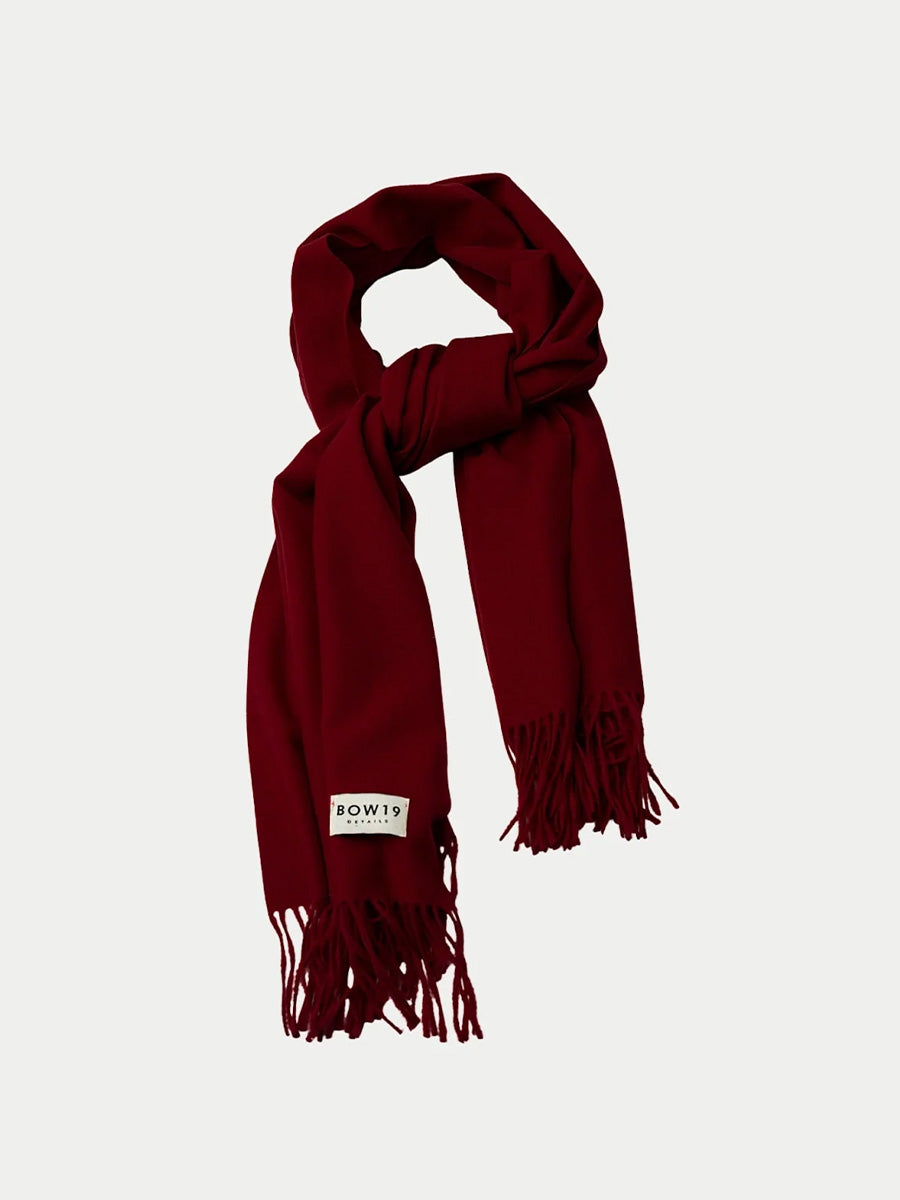 Soft Scarf, 68x190 cm, Dark Wine Red