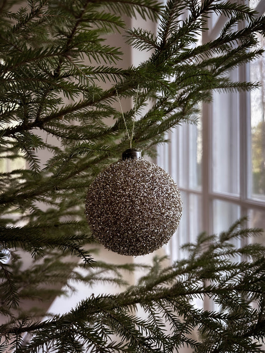 Julgranskula Tindra Champagne 8 cm, 4-pack