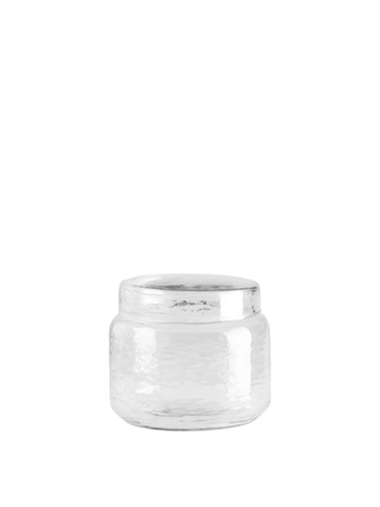 Glasburk med Lock, 12 cm