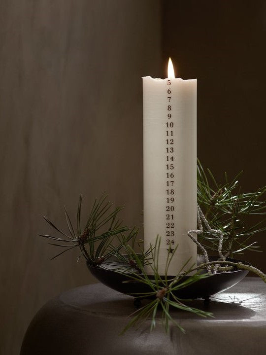 Kalenderljus 30 cm, Sand