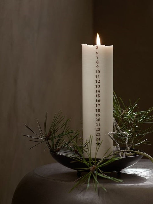 Kalenderljus 30 cm, Sand