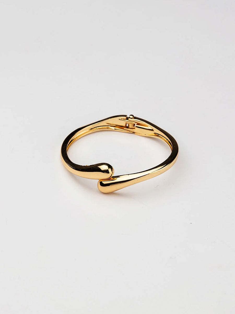 Twin Drop Armband, Guld