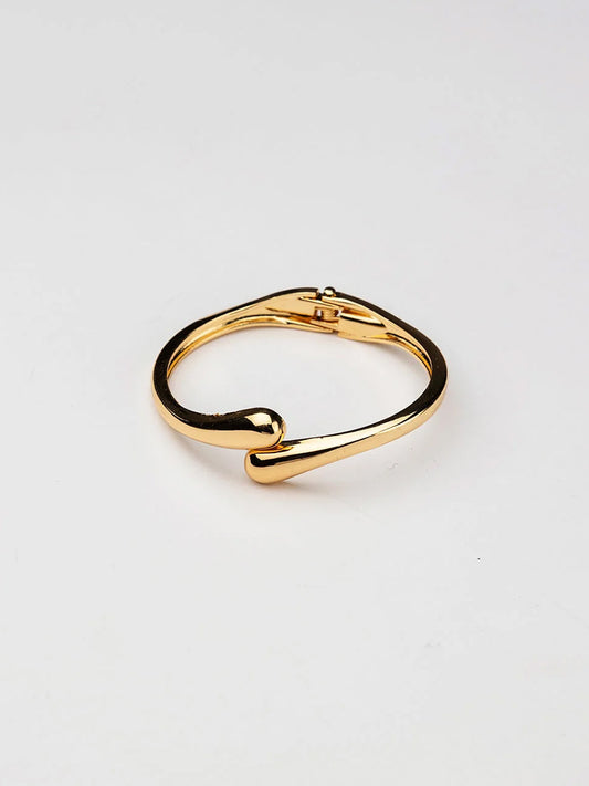Twin Drop Armband, Guld