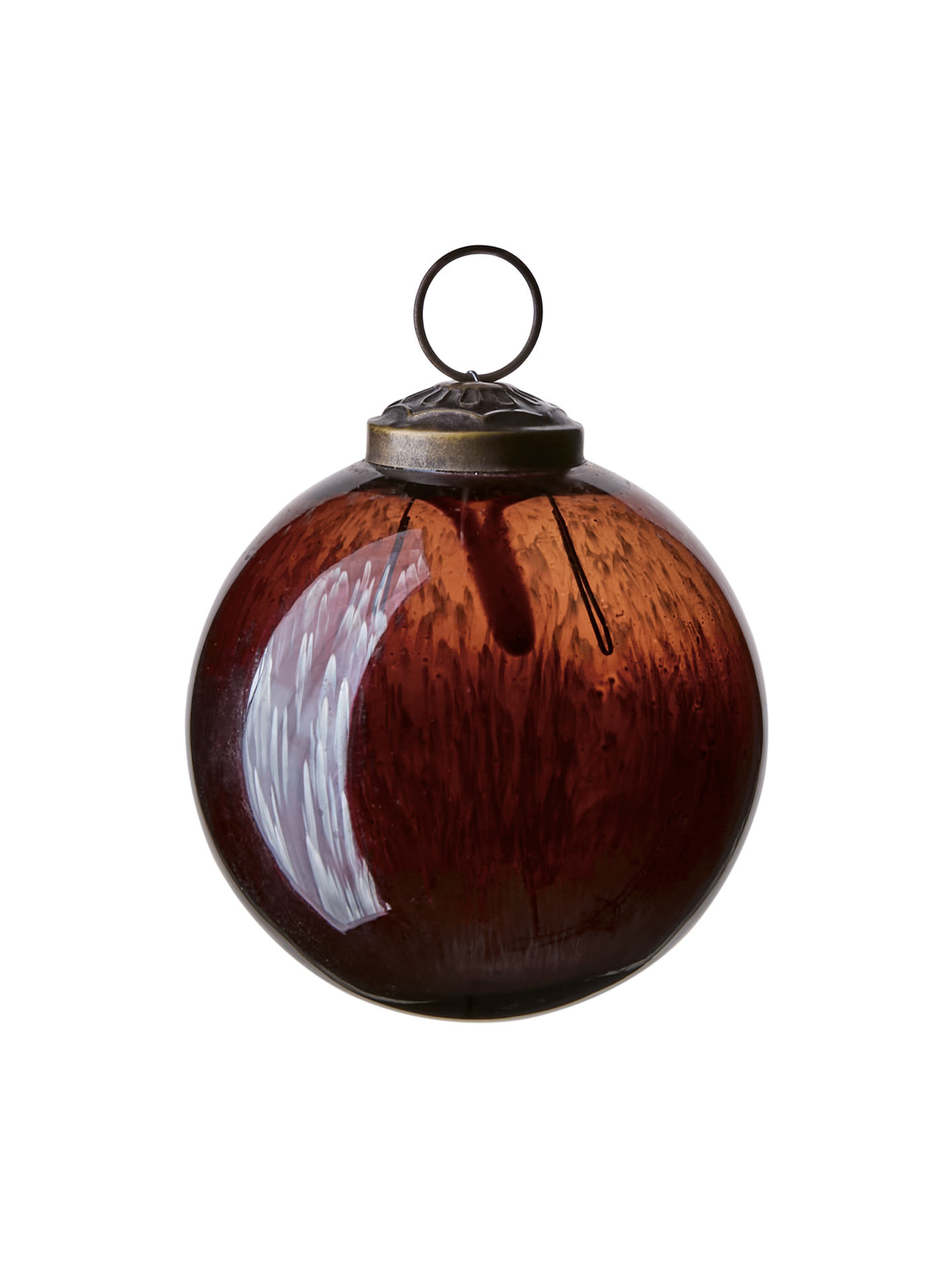 Julgranskula Glas, Rödbrun